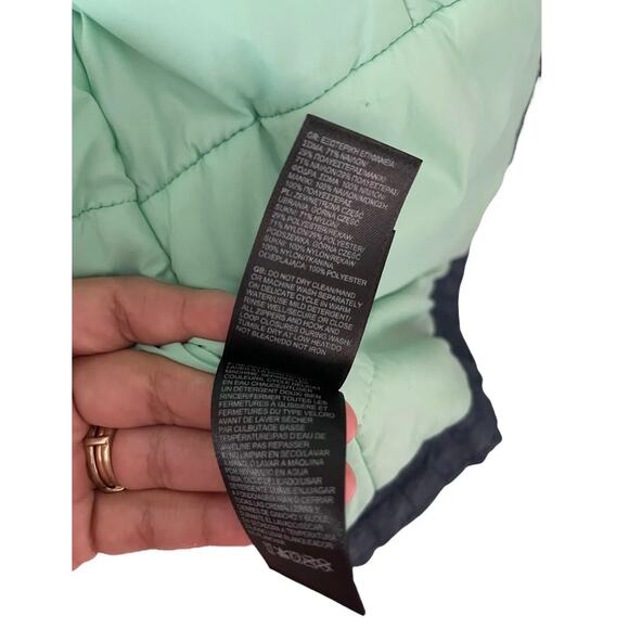 The North Face Women Blue Teal Insulated Hooded HyVent Jacket Size Small - EUC - Picture 9 of 12